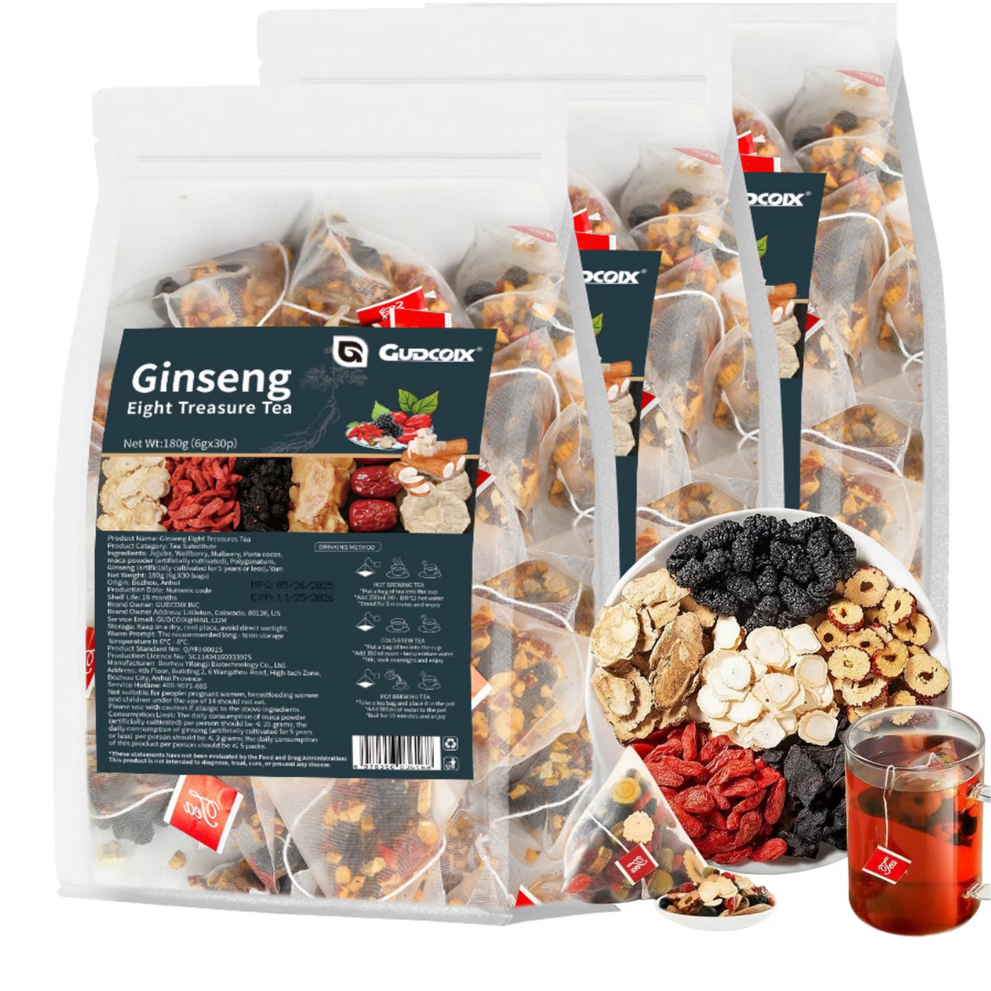 Daily Vital Tea™ 30PC Ginseng Ten Treasure Tea